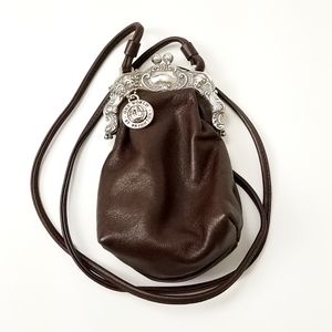 One World by Brighton Brown Leather Crossbody Bag